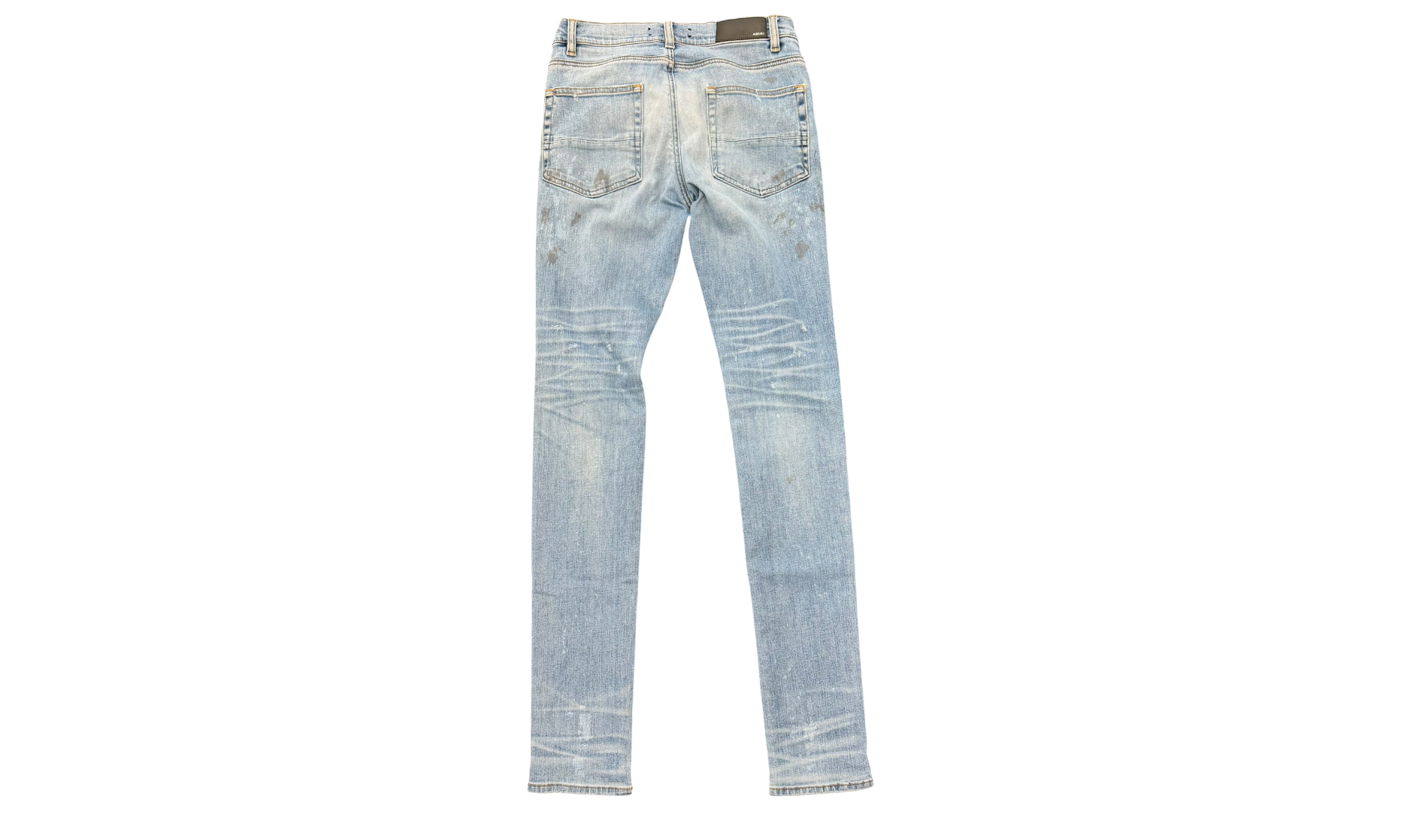 Amiri single-Knee Distressed Paint Splatter Jeans ( Preowned )