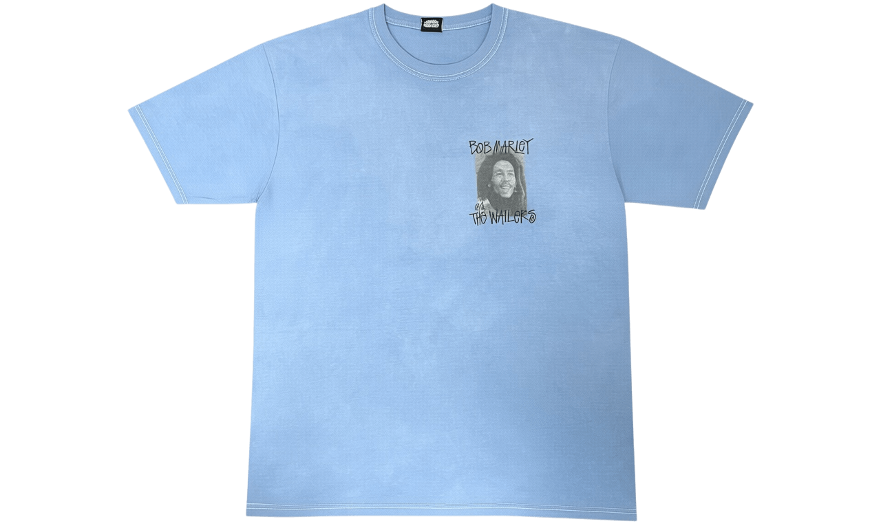 Stussy X Bob Marley & The Wailers "Bob Frames Blue T-Shirt (PreOwned)