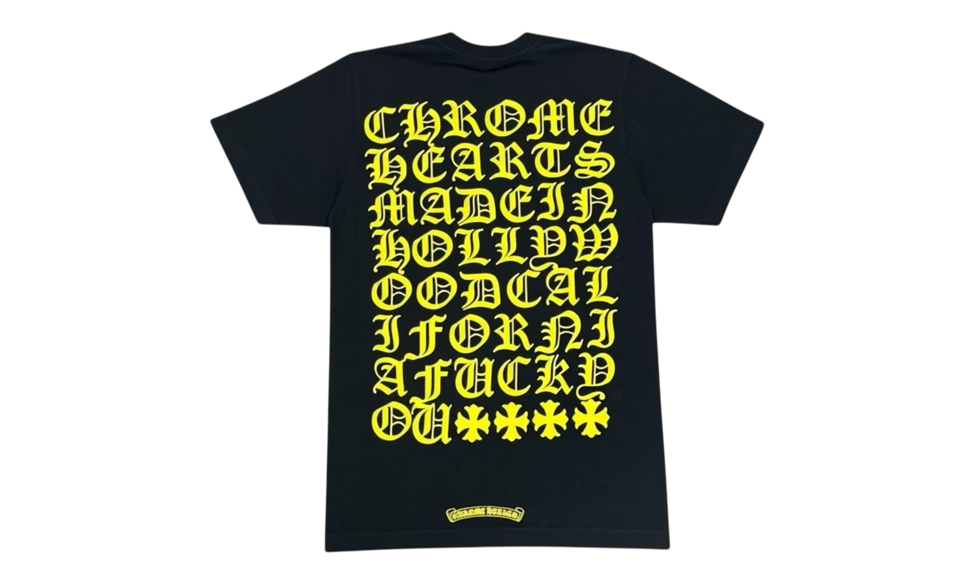 Chrome Hearts Neon Eye Chart Black T-Shirt (PreOwned)