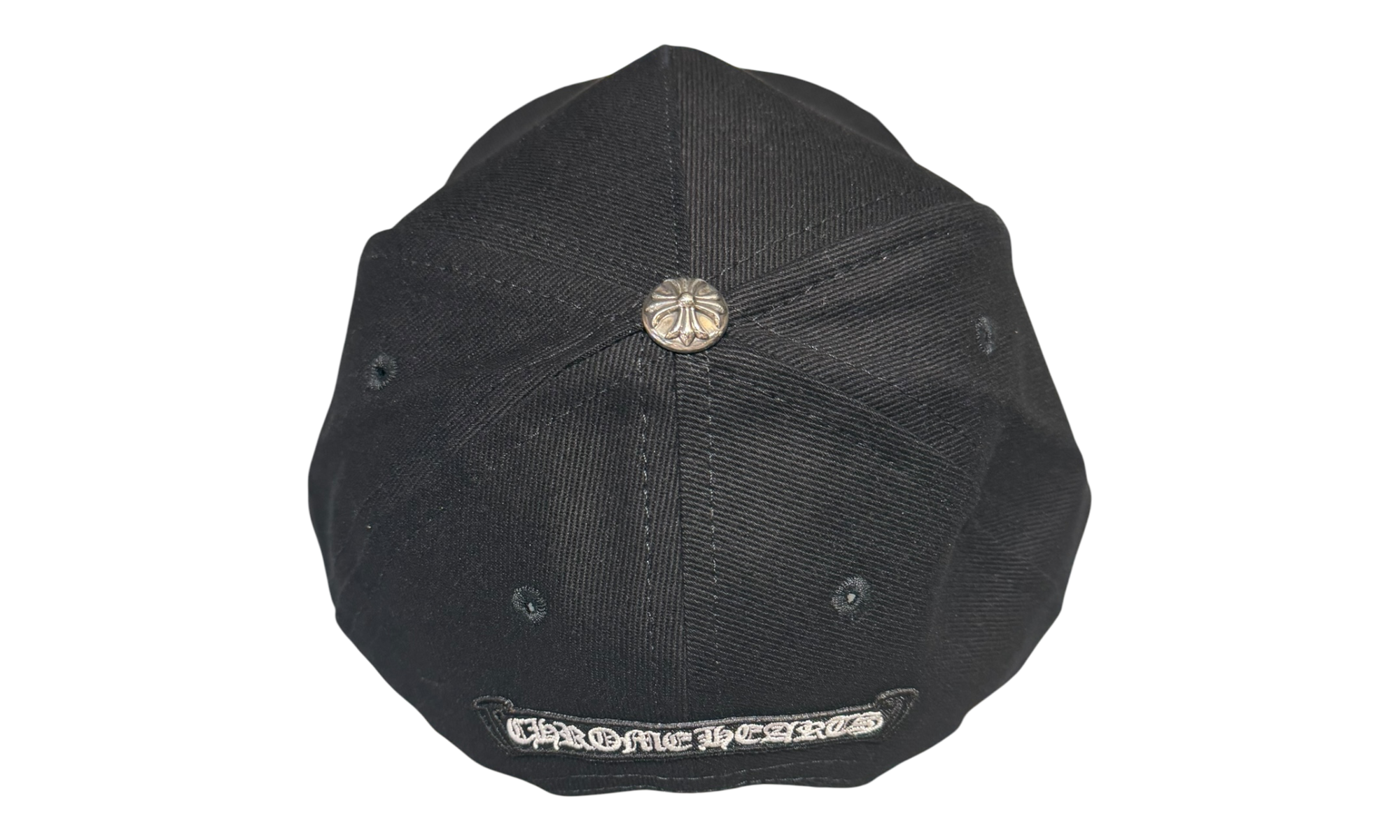 Chrome Hearts Horseshoe Denim Baseball Hat Black