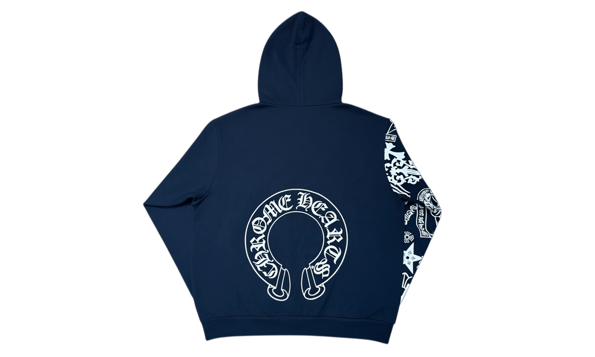 Chrome Hearts All Over Print Sleeve Black Hoodie