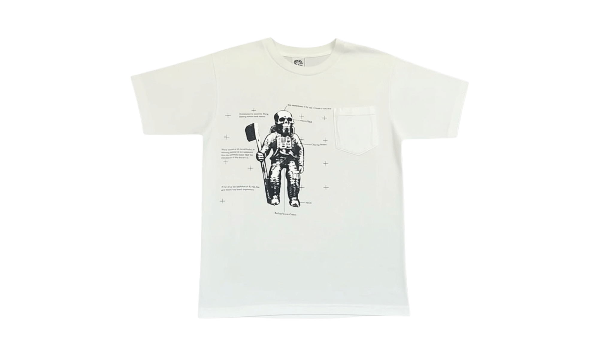 Chrome Hearts Foti White Skelton T-Shirt (PreOwned)