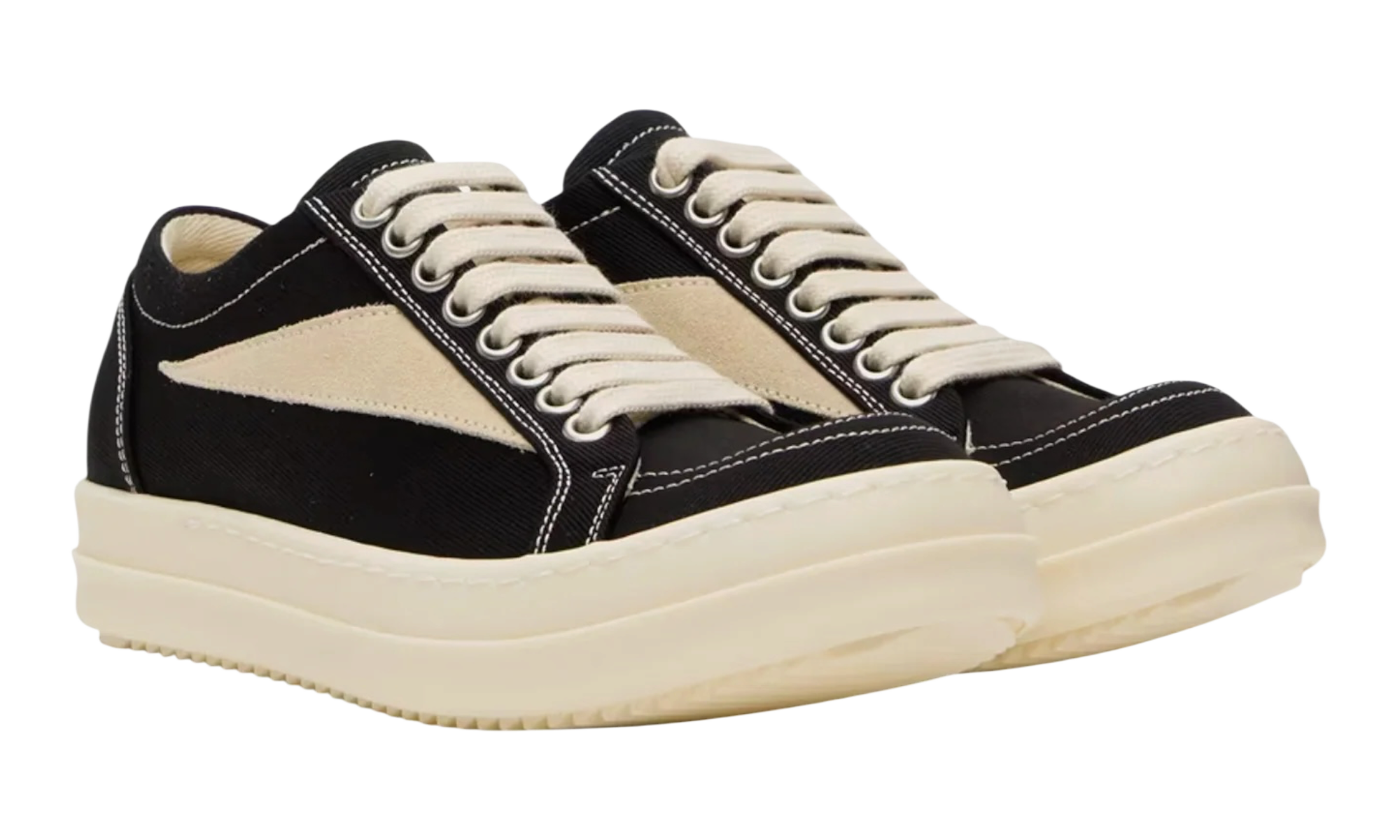 Rick Owens DRKSHDW Vintage Low Black/Milk Sneakers
