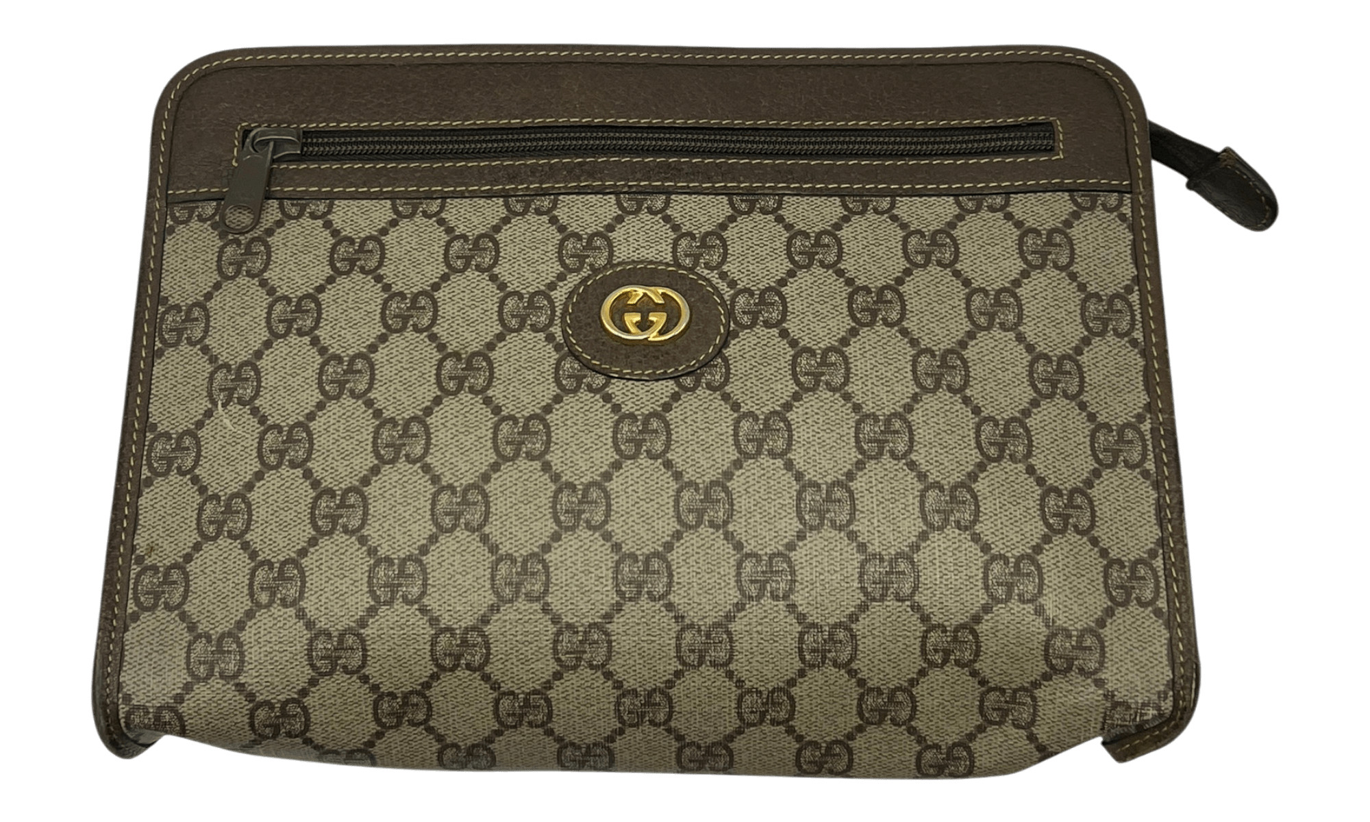 Gucci GG Supreme Portfolio Clutch Bag (PreOwned)