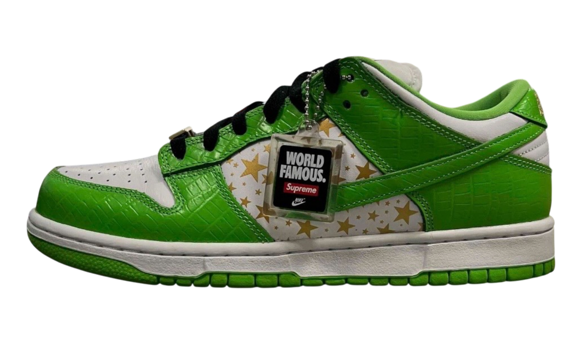Nike SB Dunk Low Supreme Stars Mean Green (2021)(PreOwned)