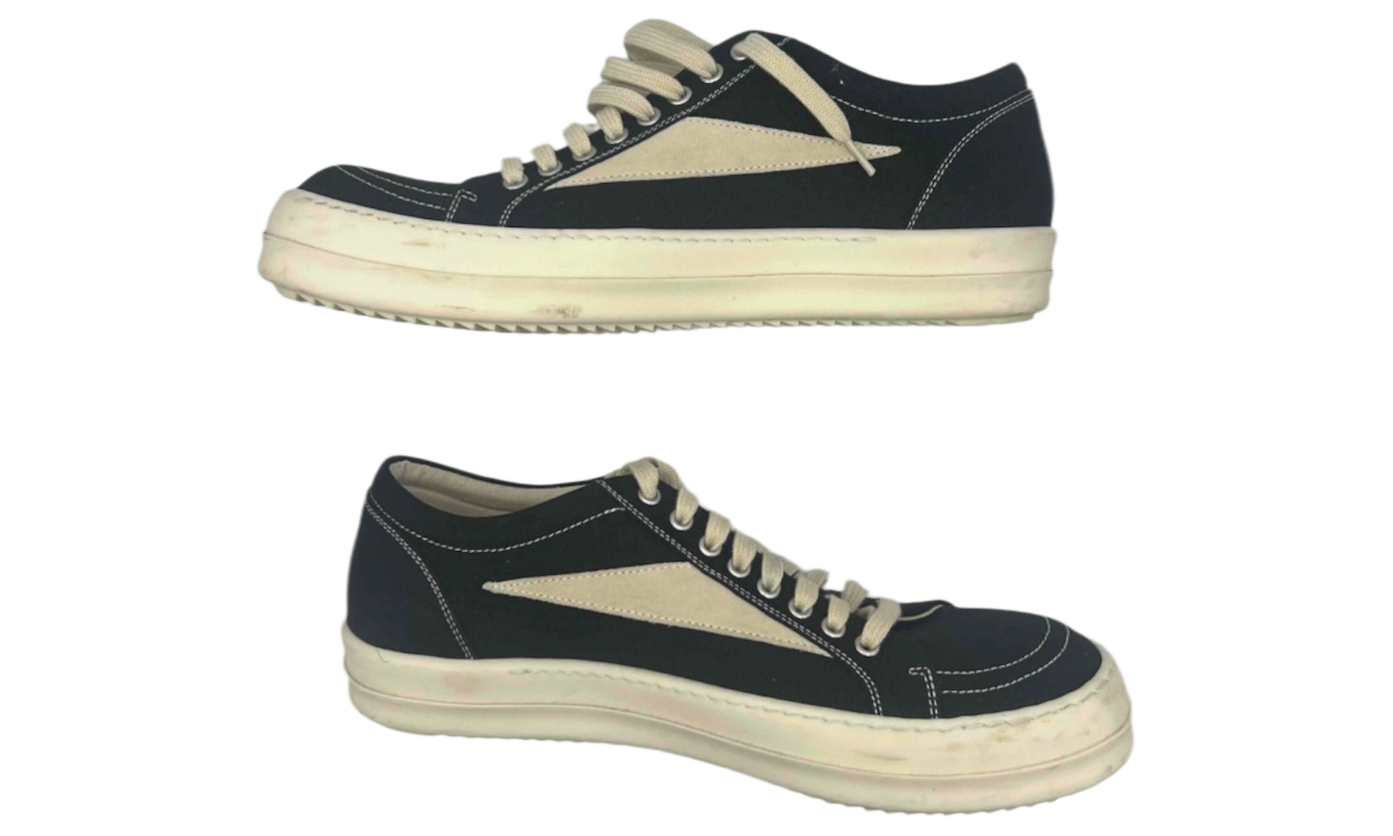 Rick Owens DRKSHDW Vintage Low Black/Milk Sneakers (PreOwned)