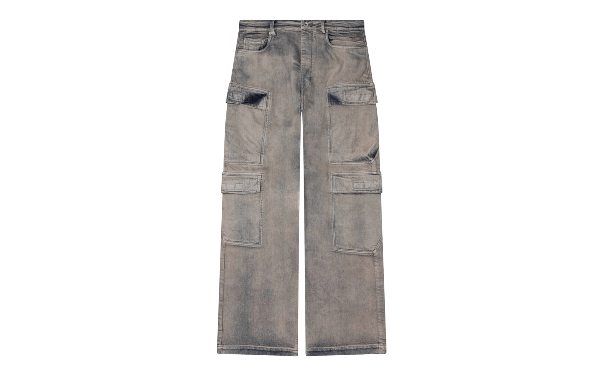 Rick Owens Drkshdw Mineral Pearl Denim Double Cargo Jeans