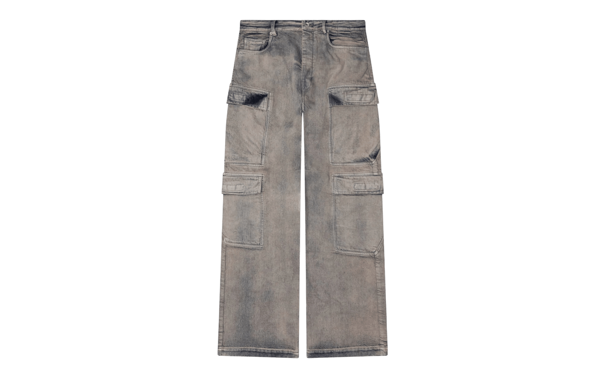 Rick Owens Drkshdw Mineral Pearl Denim Double Cargo Jeans