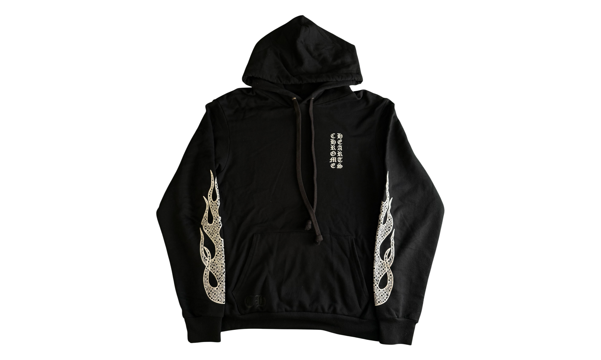 Chrome Hearts Flames Black Hoodie