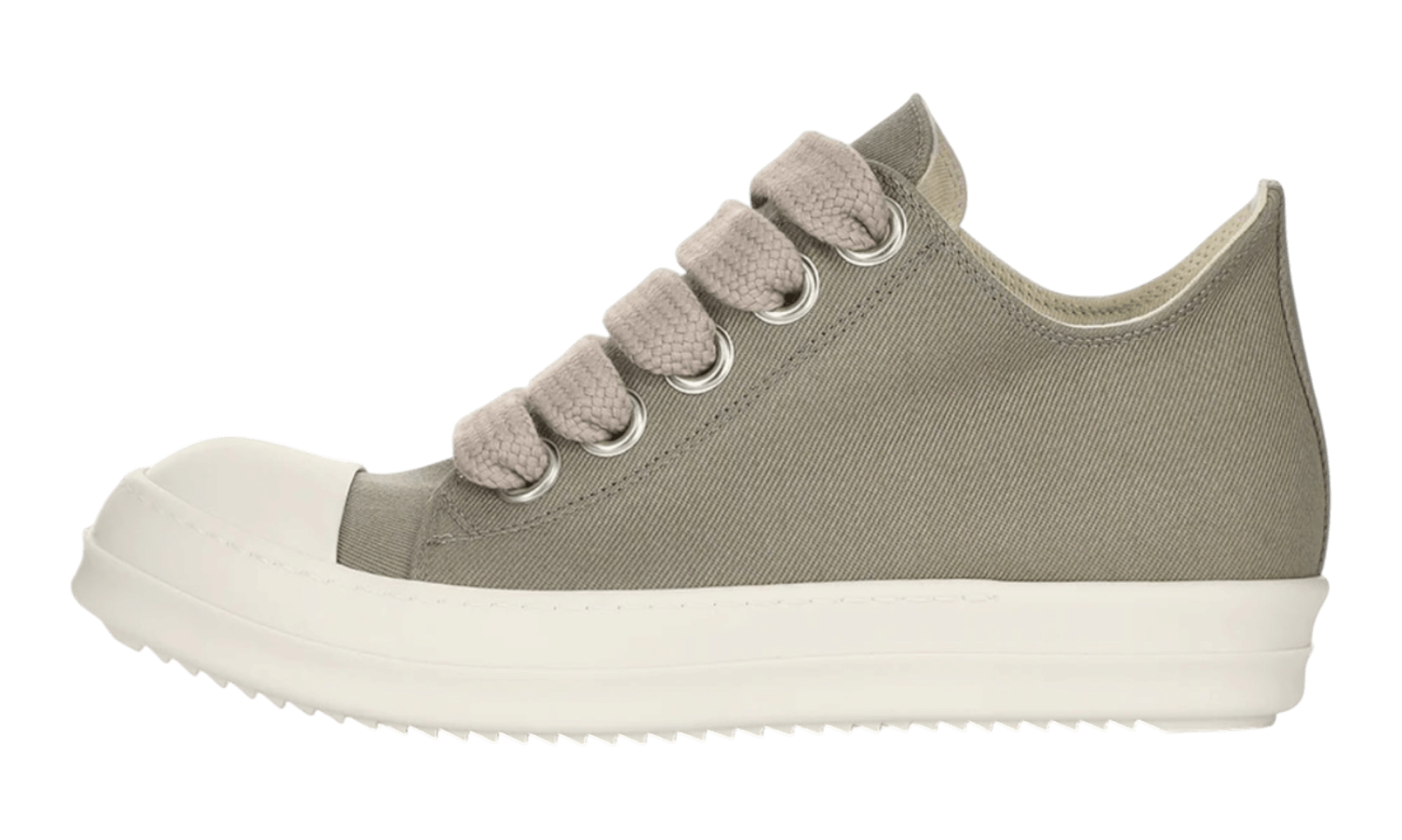 Rick Owens DRKSHDW Jumbolace Low Mineral/Milk Sneakers