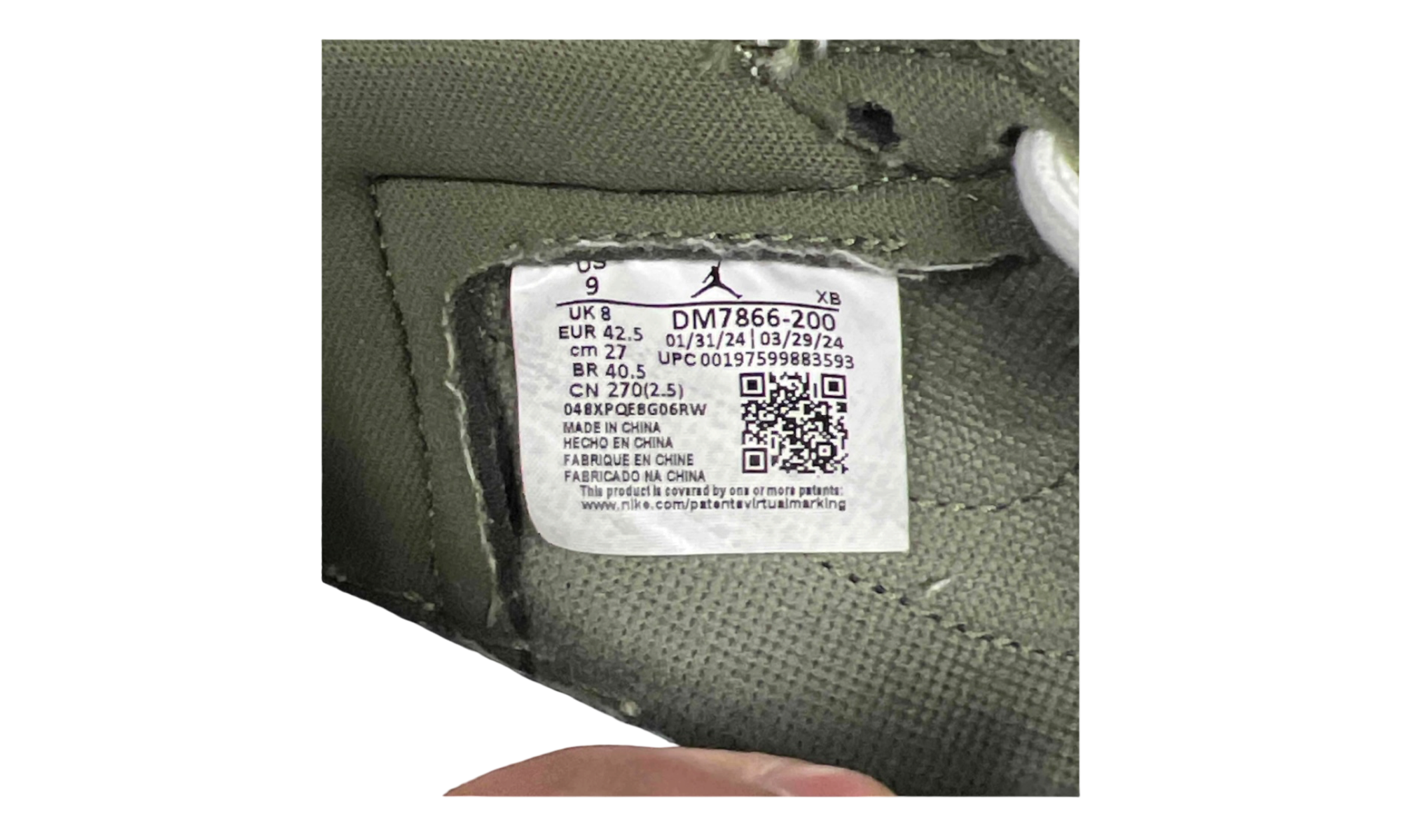 Air Jordan 1 Retro Low OG SP "Travis Scott Medium Olive" (PreOwned)