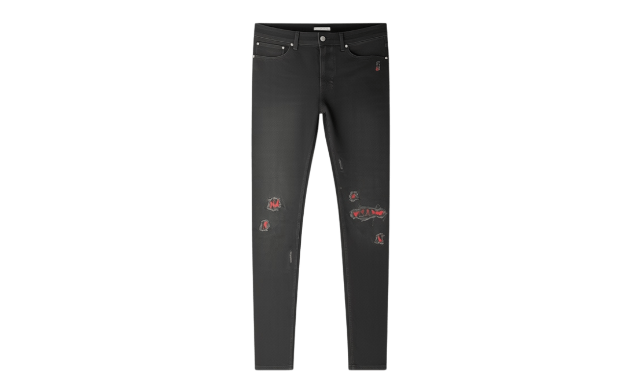 Ksubi Skinny Biker Moto Black Jeans (PreOwned)
