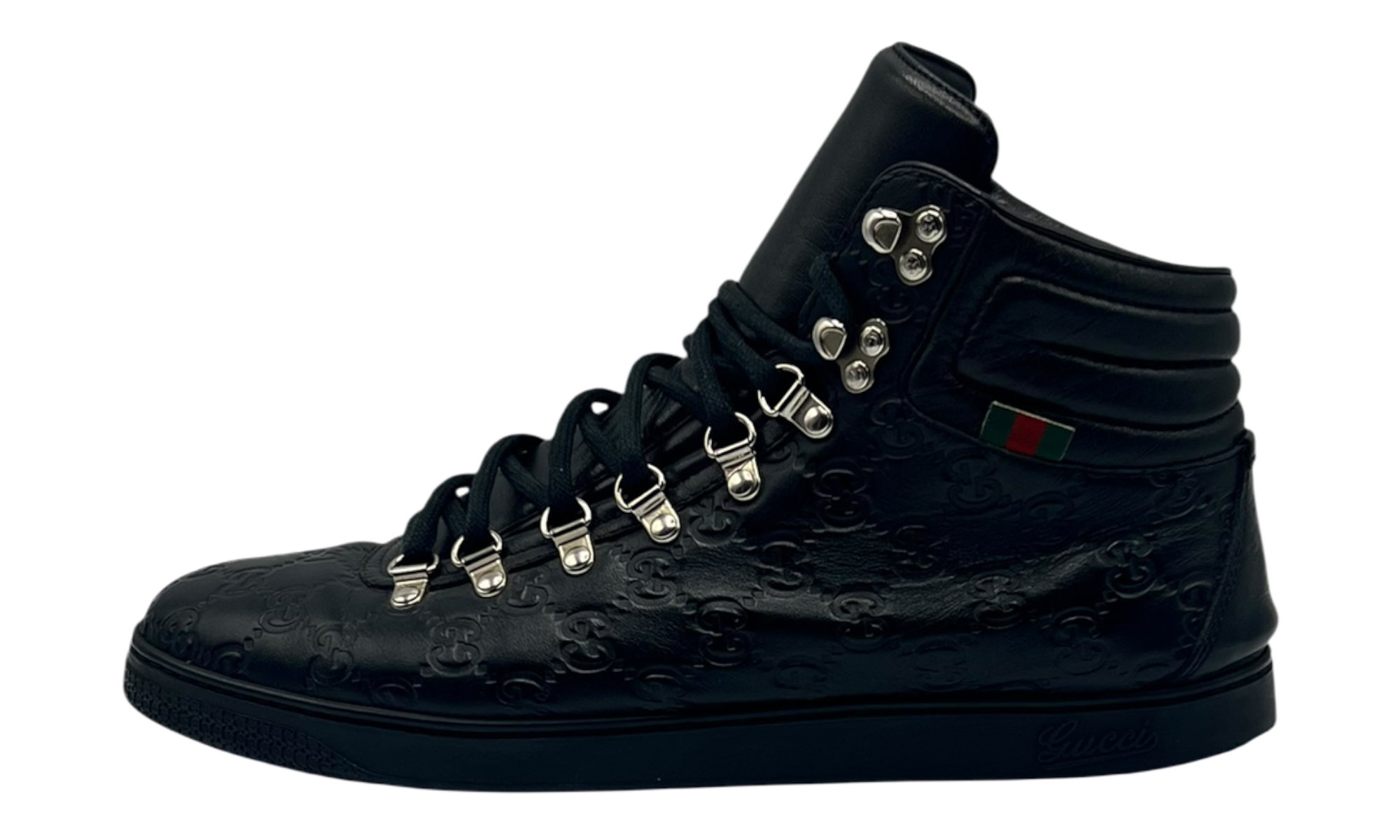 Gucci Bambi GG Monogram High Top Sneakers (PreOwned)