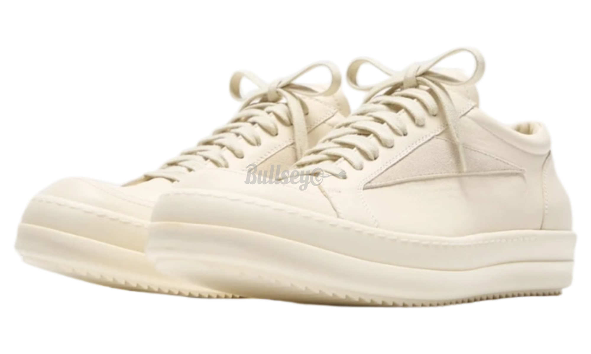 Rick Owens Vintage Low Scarpe In Pelle Milk Sneakers