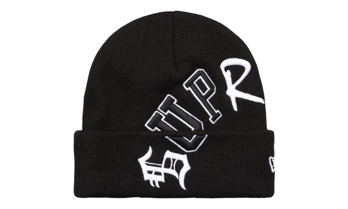 Supreme New Era Big Arc Beanie Black