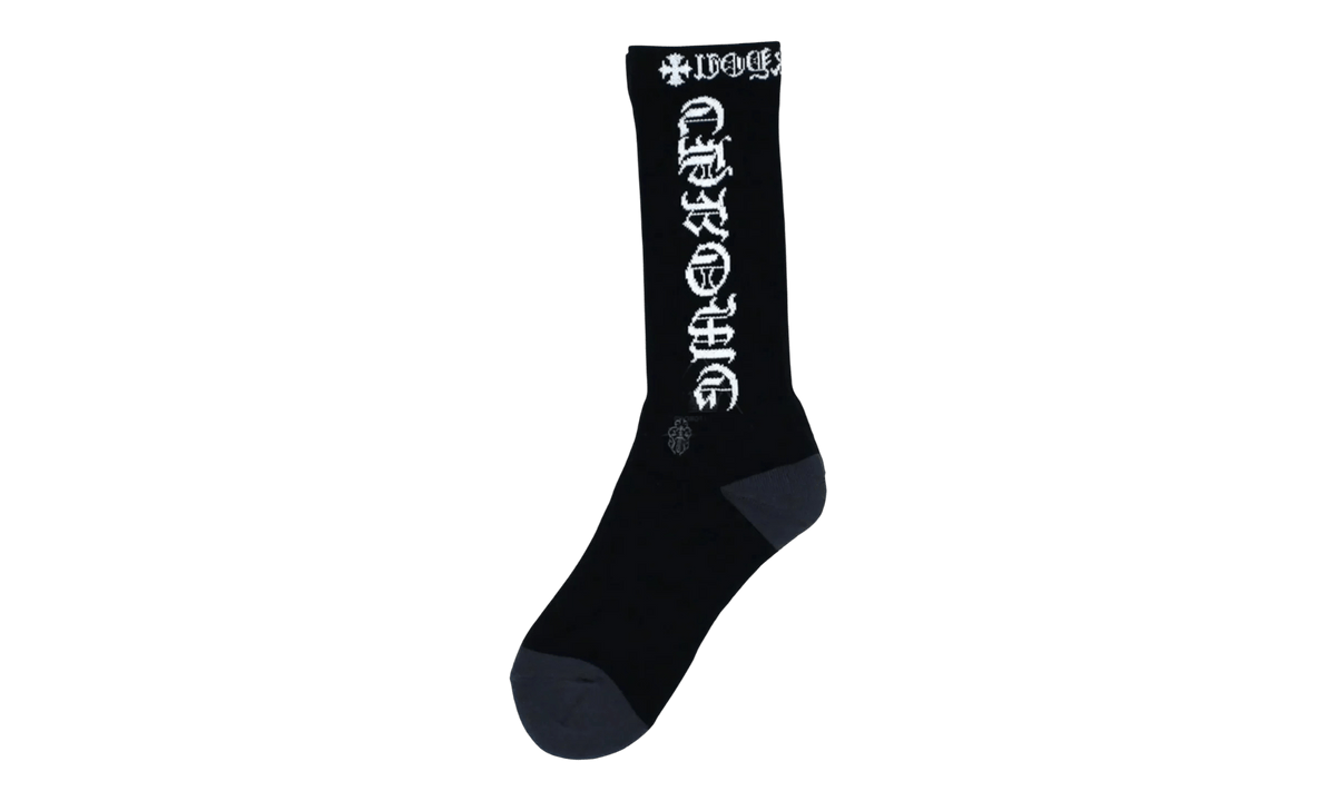 Chrome Hearts Black/White Logo socks