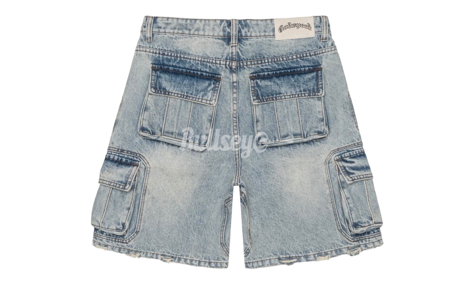 Godspeed Octagon Cargo Denim Blue Shorts