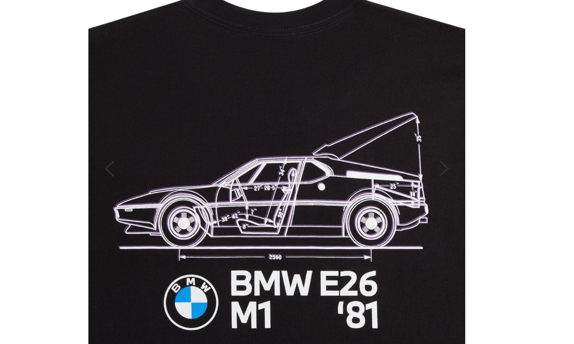 Kith for BMW M1 Schematic Pocket Black T-Shirt