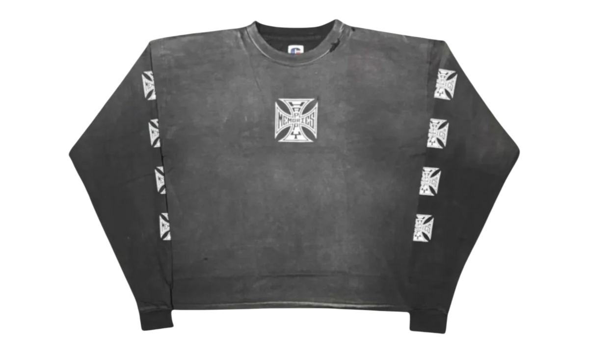 HMDD Biker Washed Black Longsleeve T-Shirt