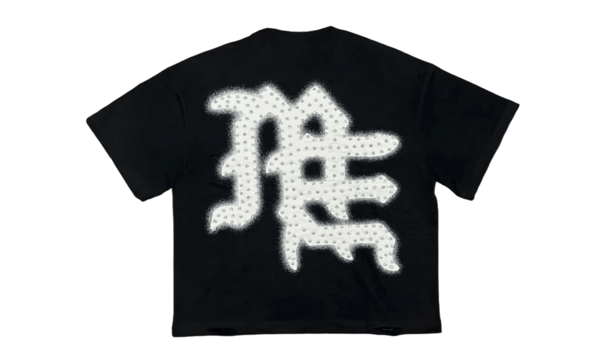 Mixed Emotion "End" Rhinestone Black T-Shirt