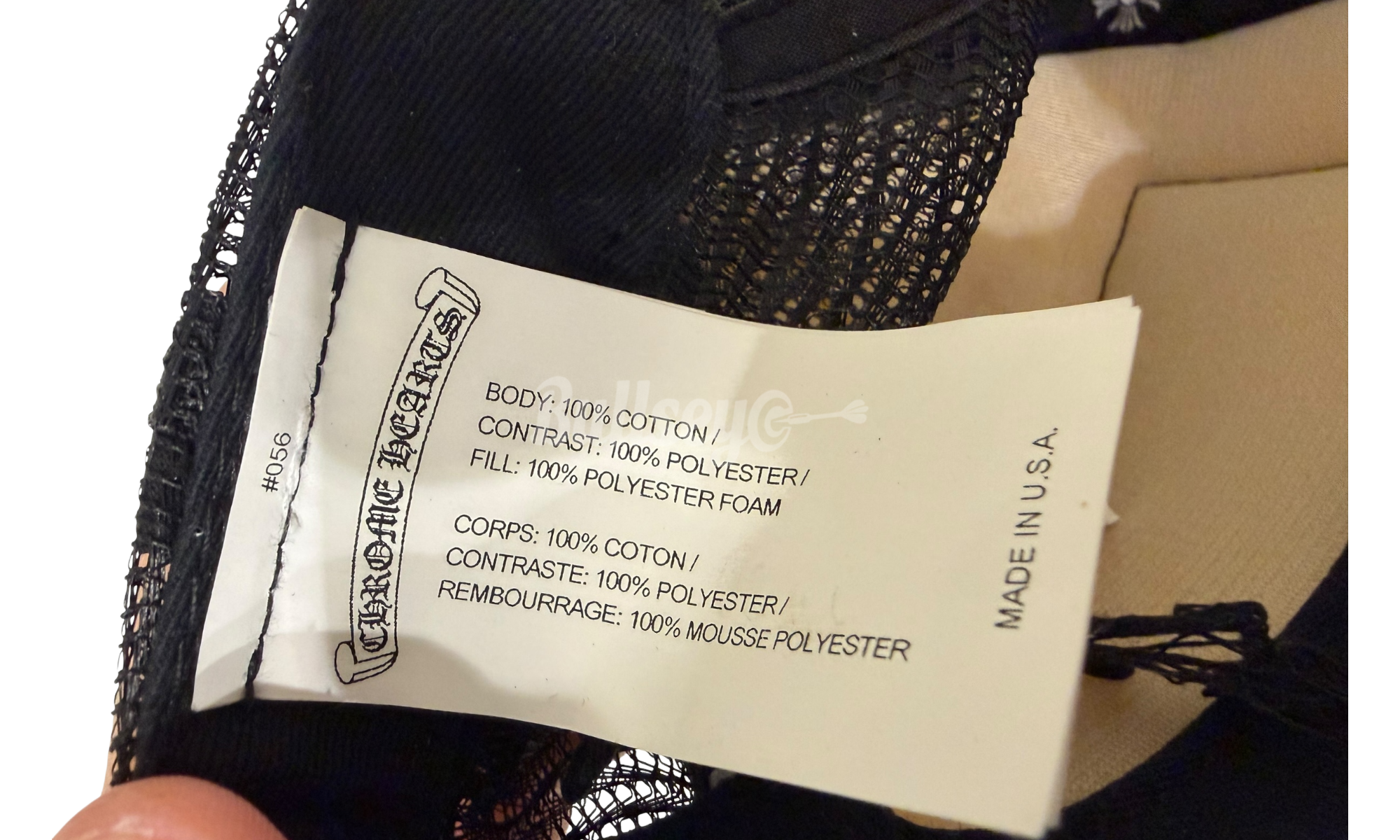 Chrome Hearts White/Black Hollywood Trucker Hat