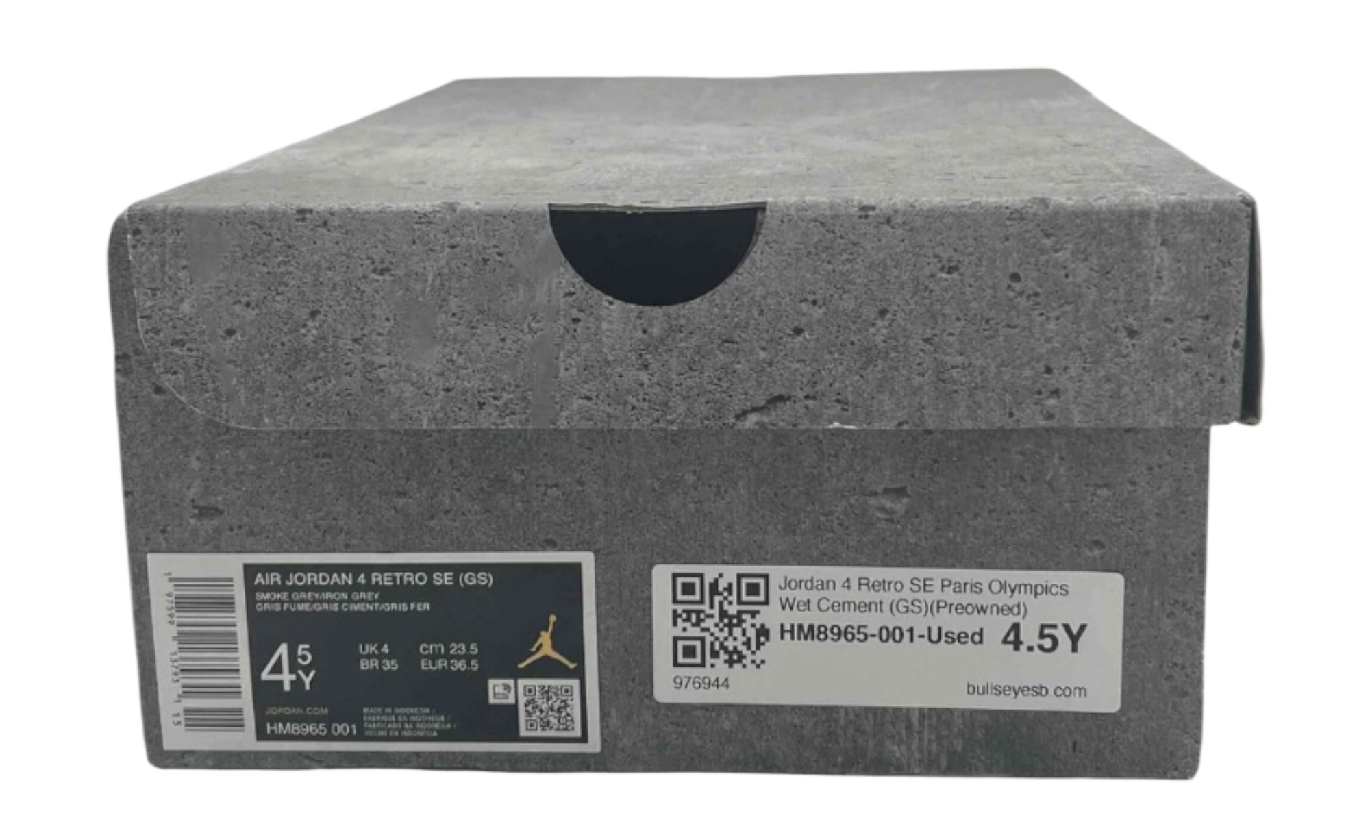 Jordan 4 Retro SE Paris Olympics Wet Cement (GS)(Preowned)