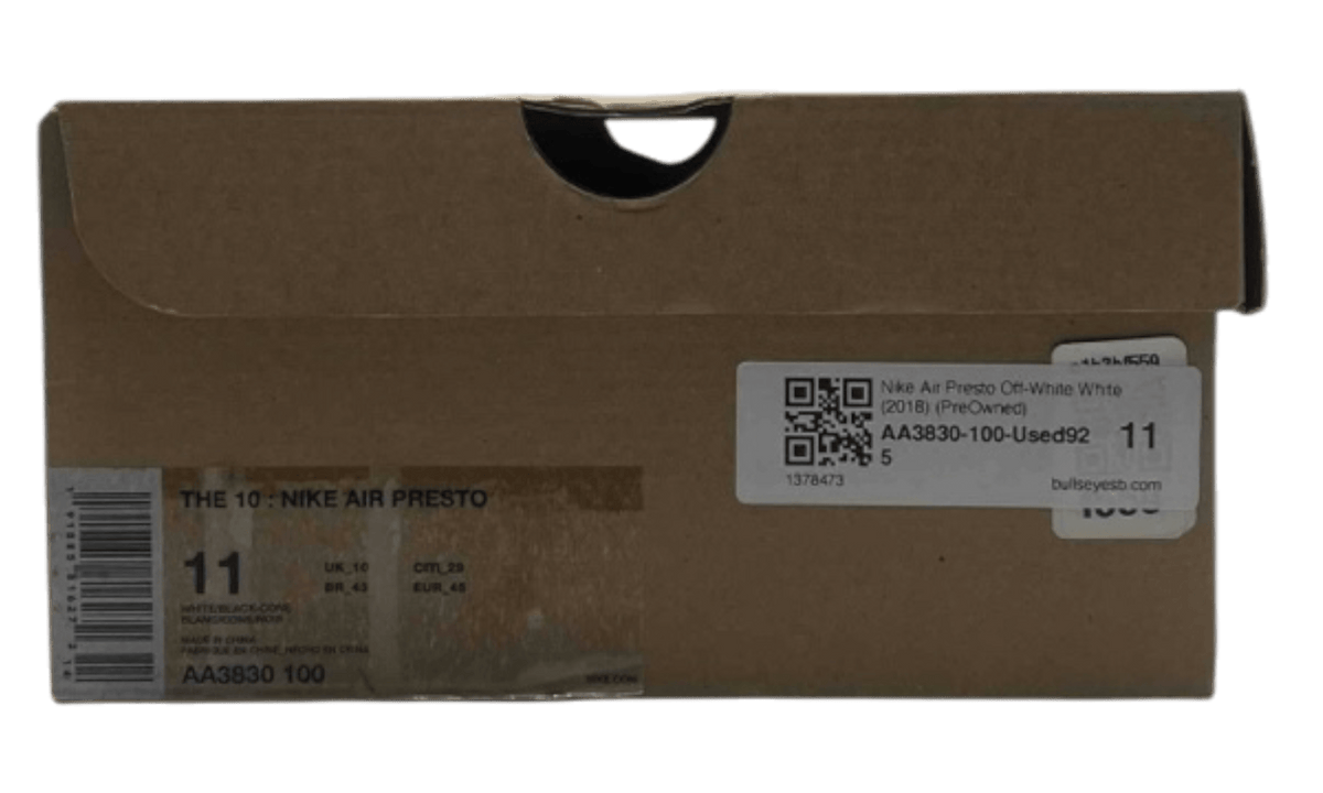 Nike Air Presto Off-White White (2018) (PreOwned)