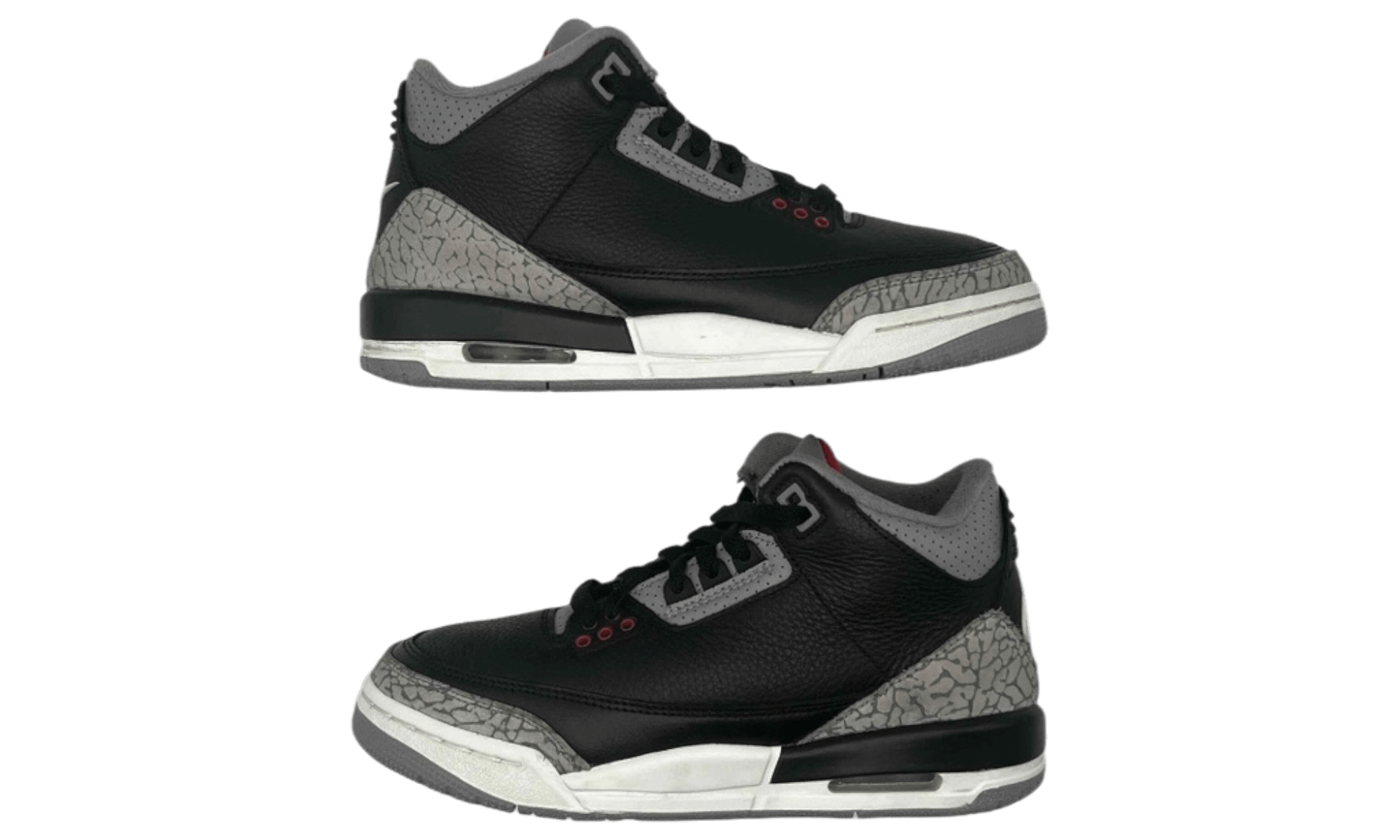 Air Jordan 3 Retro "Black Cement" GS (2024)(PreOwned) (No Box) 