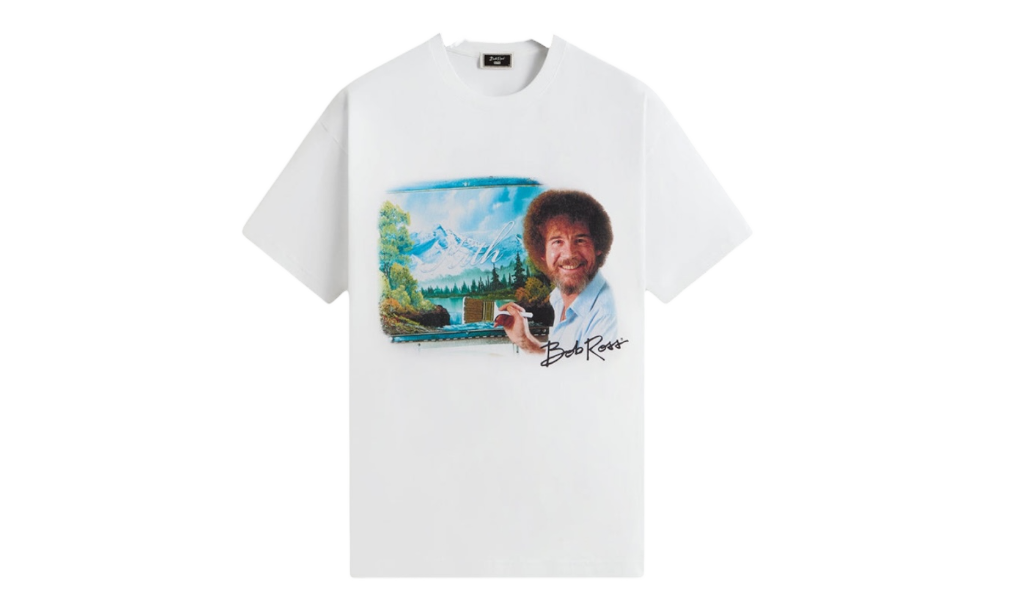 Kith x Bob Ross Portrait White T-Shirt