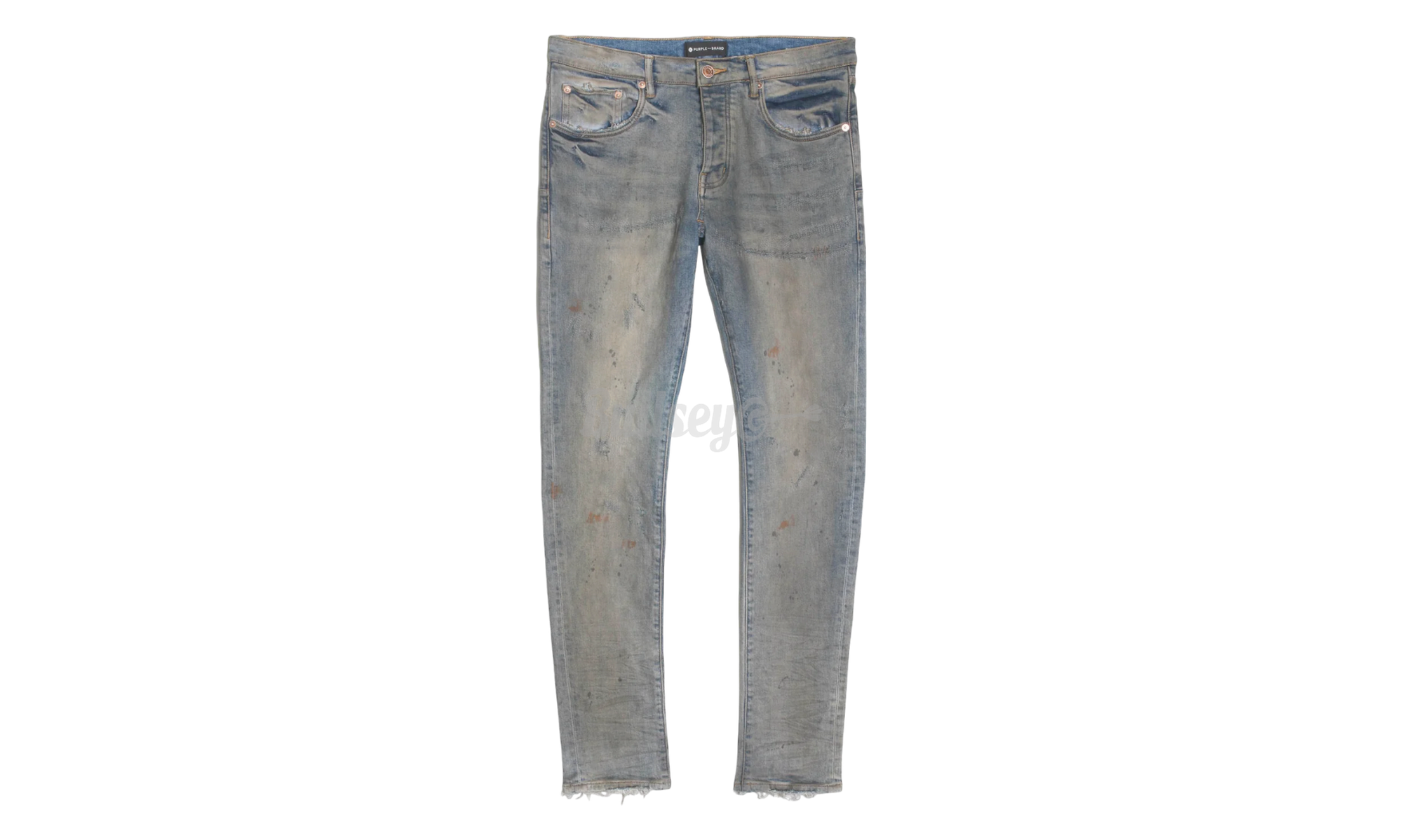 Purple-Brand Denim Indigo Oil Repair Jeans 