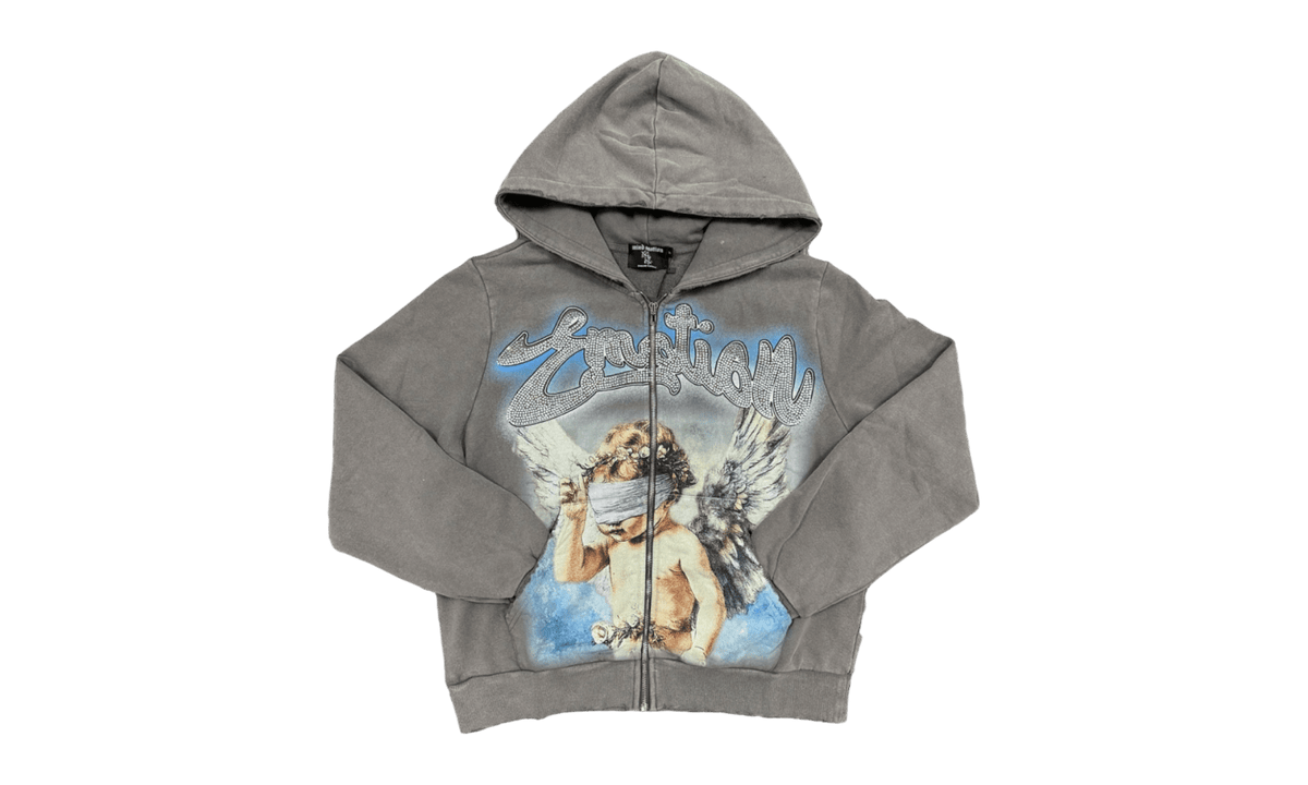 Mixed Emotion "Rhinestone" Grey Hoodie