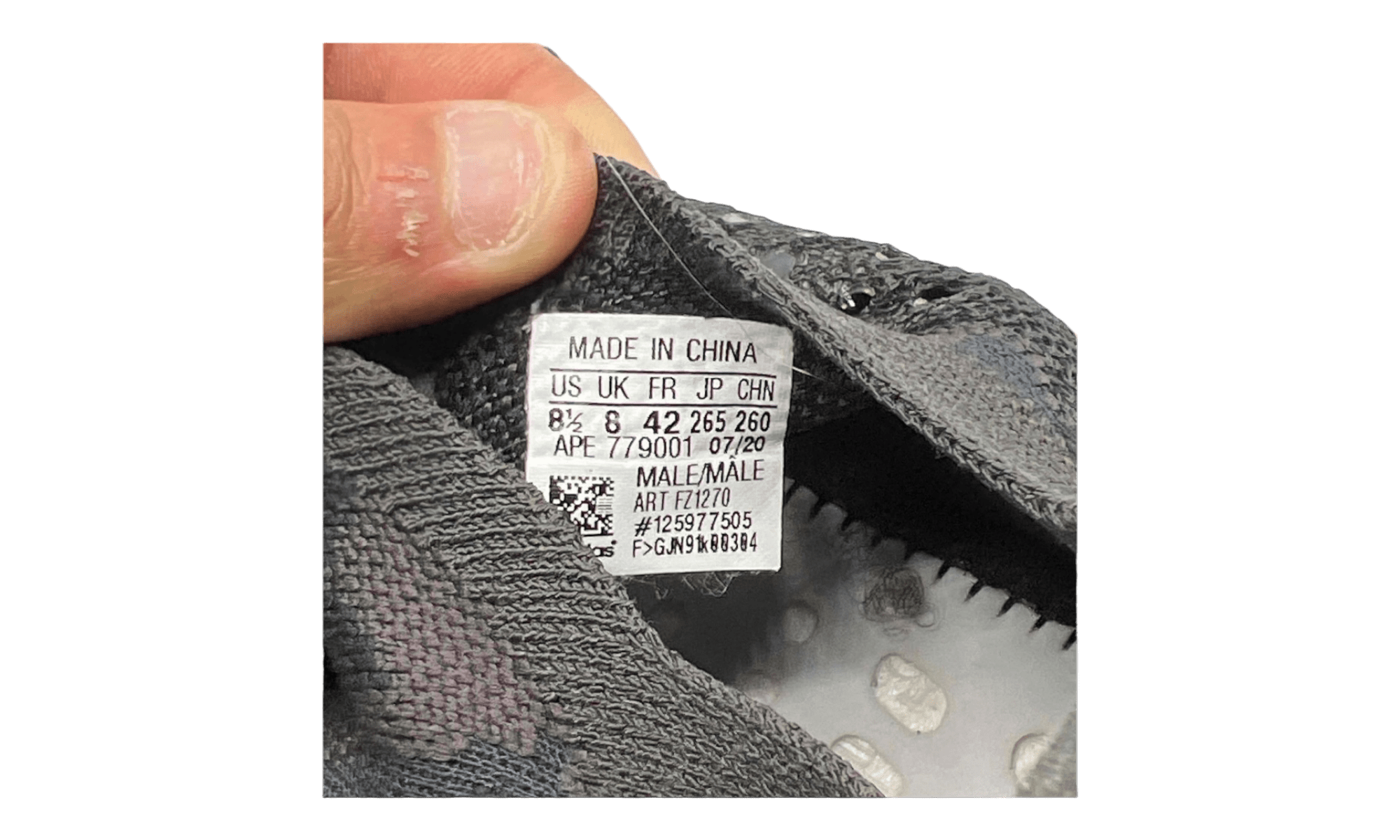 adidas Yeezy Boost 380 Onyx (PreOwned) (No Insoles)