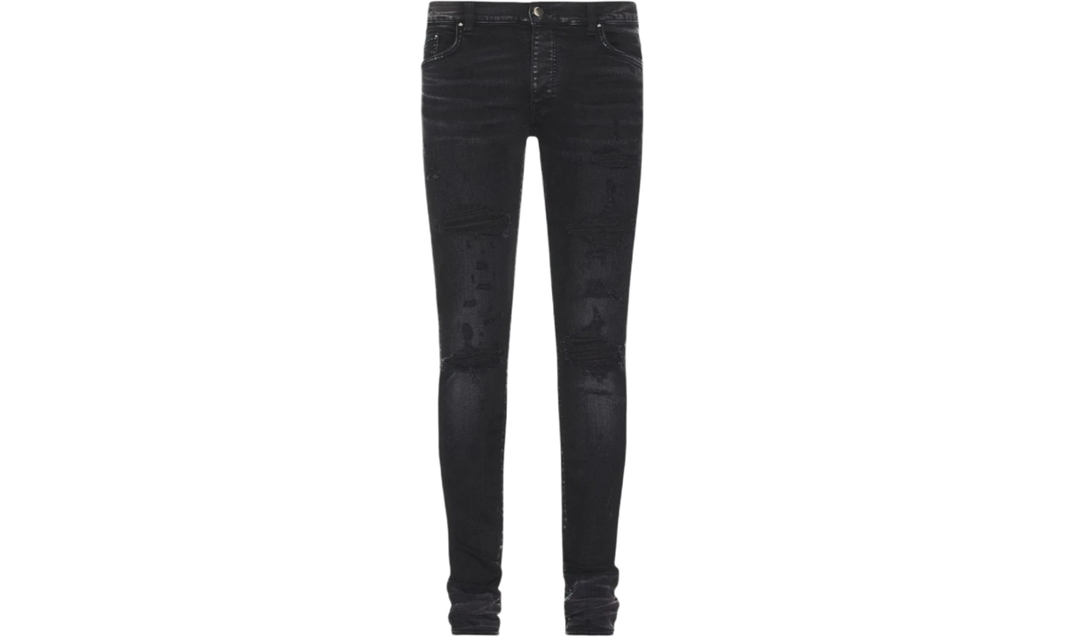 AMIRI Slim Fit Thrasher Plus Aged Jeans Black