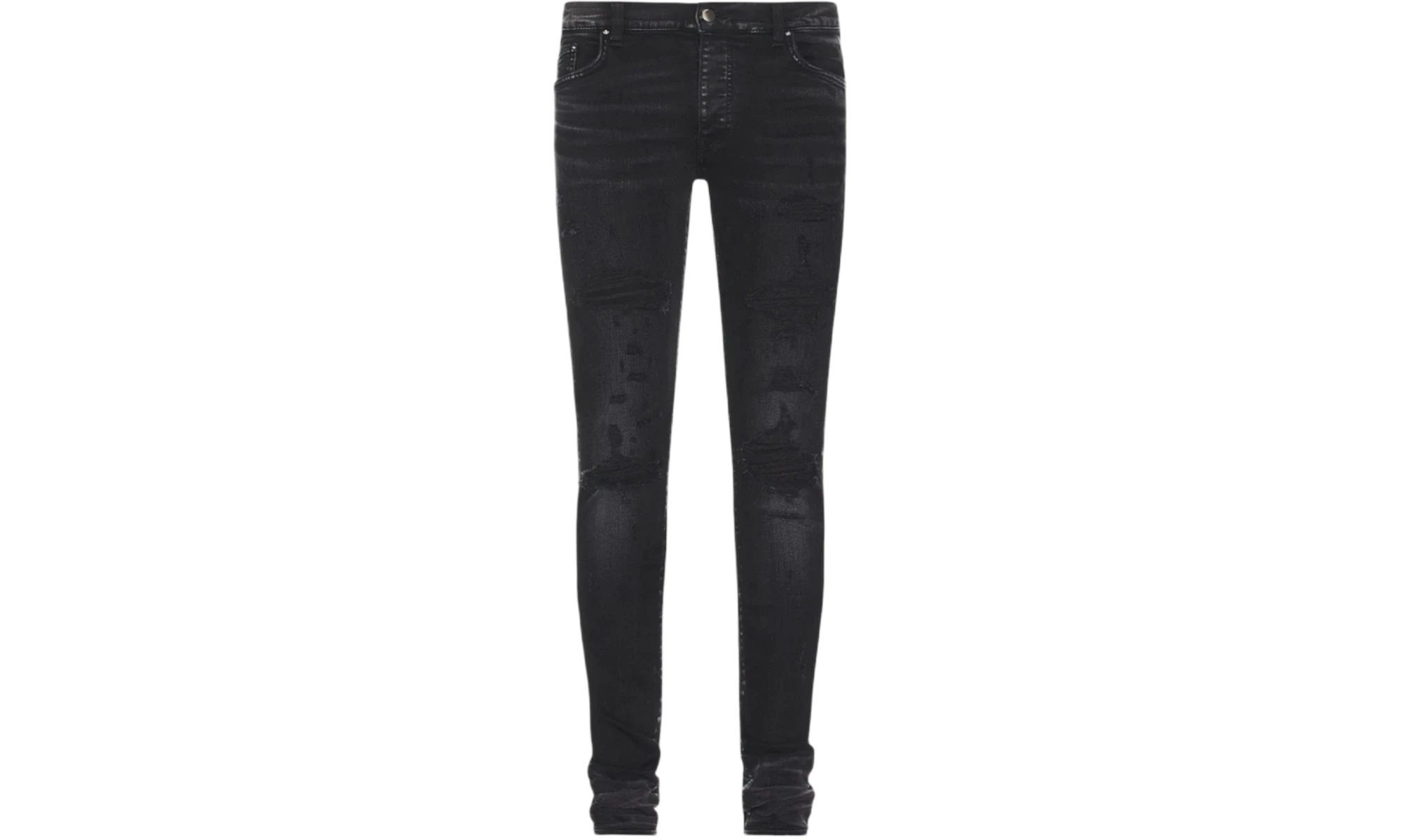 AMIRI Slim Fit Thrasher Plus Aged Jeans Black