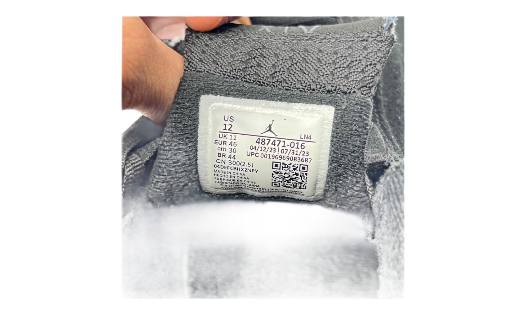 Jordan 14 Retro Black White (PreOwned) (No Box)