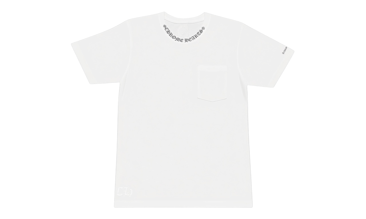 Chrome Hearts Neck Letters White T-Shirt