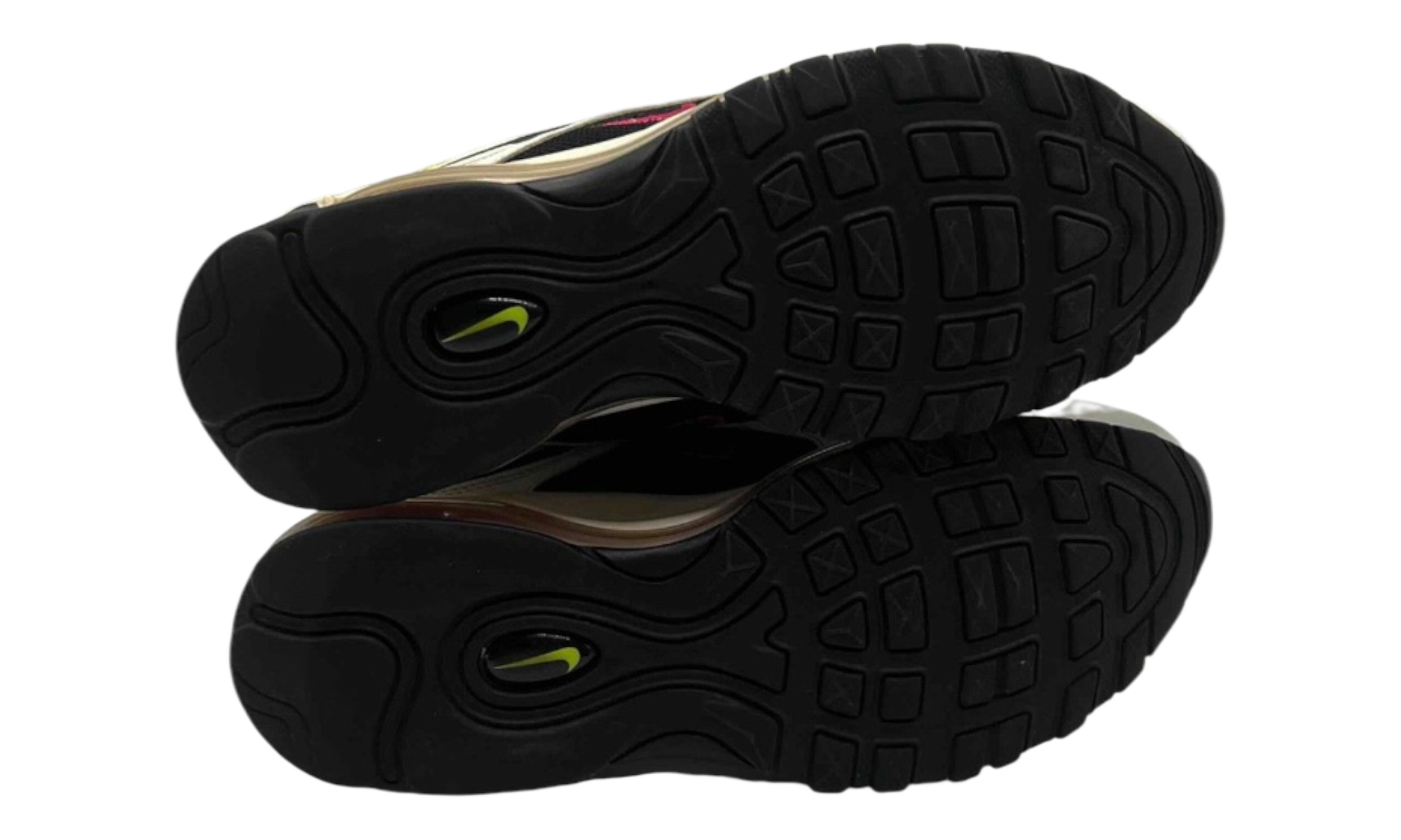 Nike Air Max 97 White Black Volt Rush Pink (PreOwned) (No Box)