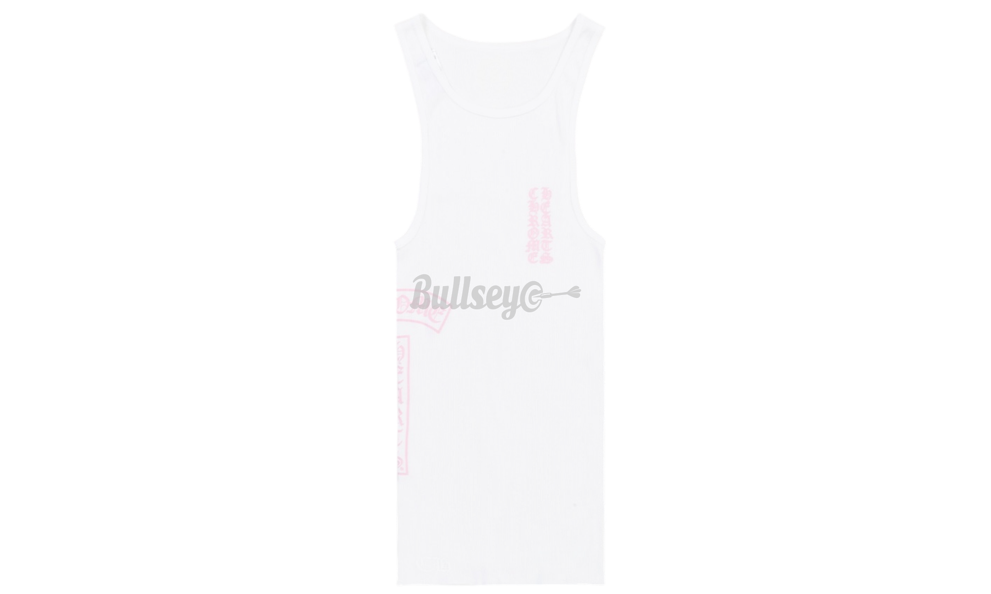 Chrome Hearts White T-Bar Rib Tank Top