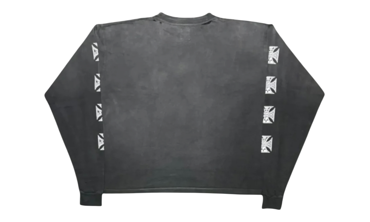HMDD Biker Washed Black Longsleeve T-Shirt