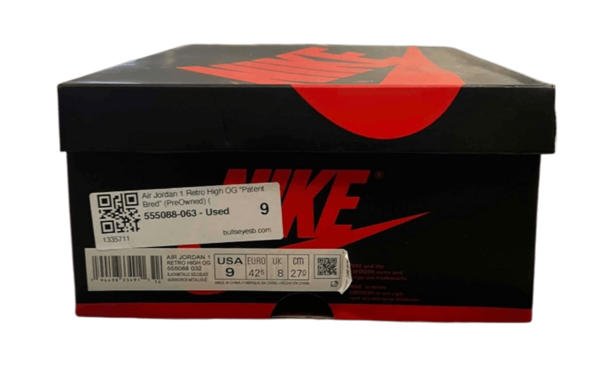 Air Jordan 1 Retro High OG “Patent Bred” (PreOwned) 