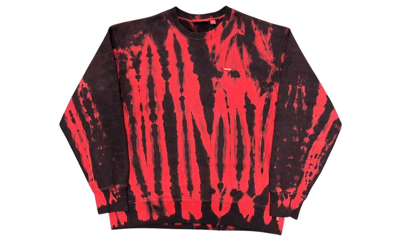 Supreme Red Tie Dye Small Box Crewneck (PreOwned)