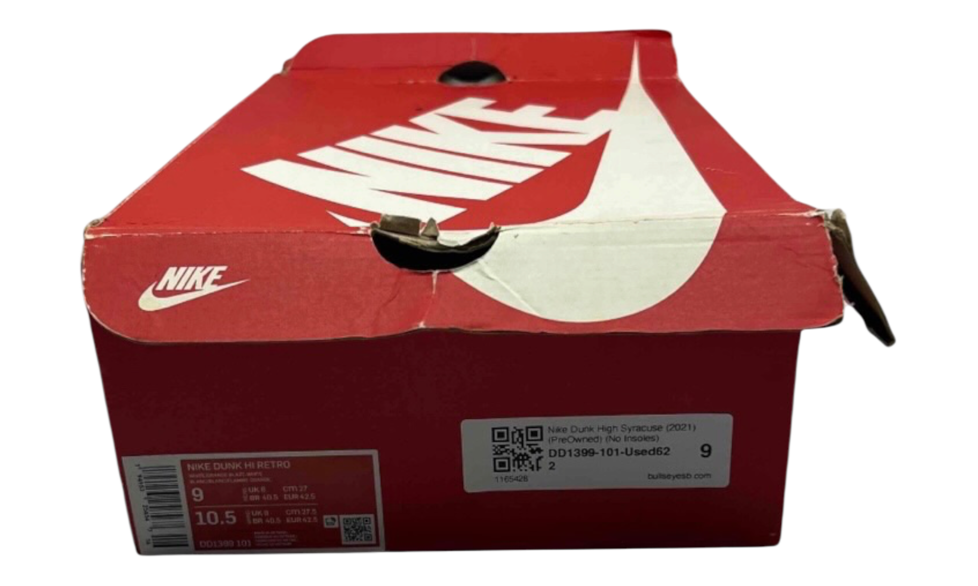 Nike Dunk High Syracuse (2021) (PreOwned) (No Insoles)