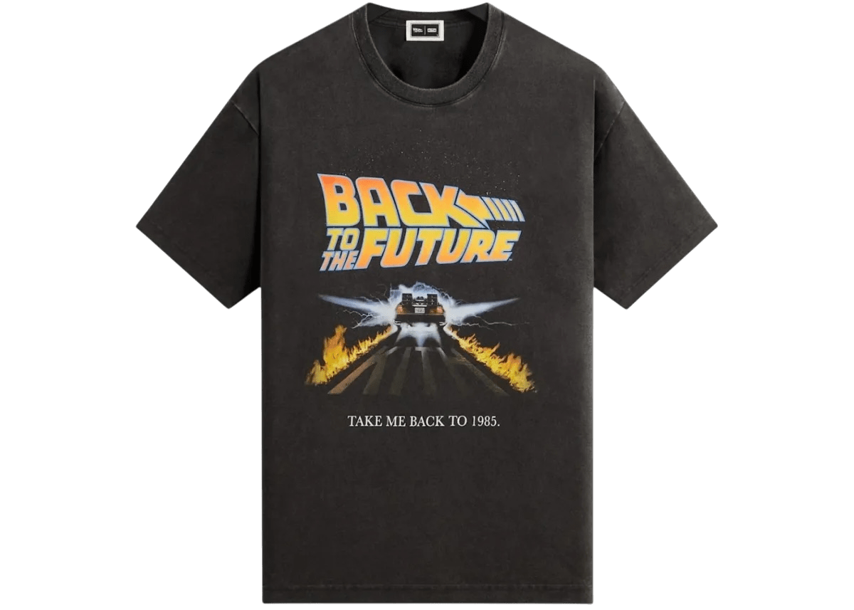 Kith x Back to the Future Back to 1985 Vintage Tee Black