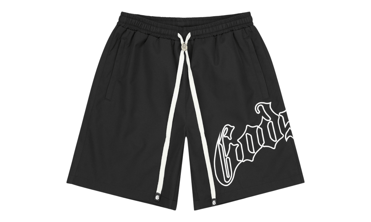 Godspeed OG Logo Black/White Nylon Shorts