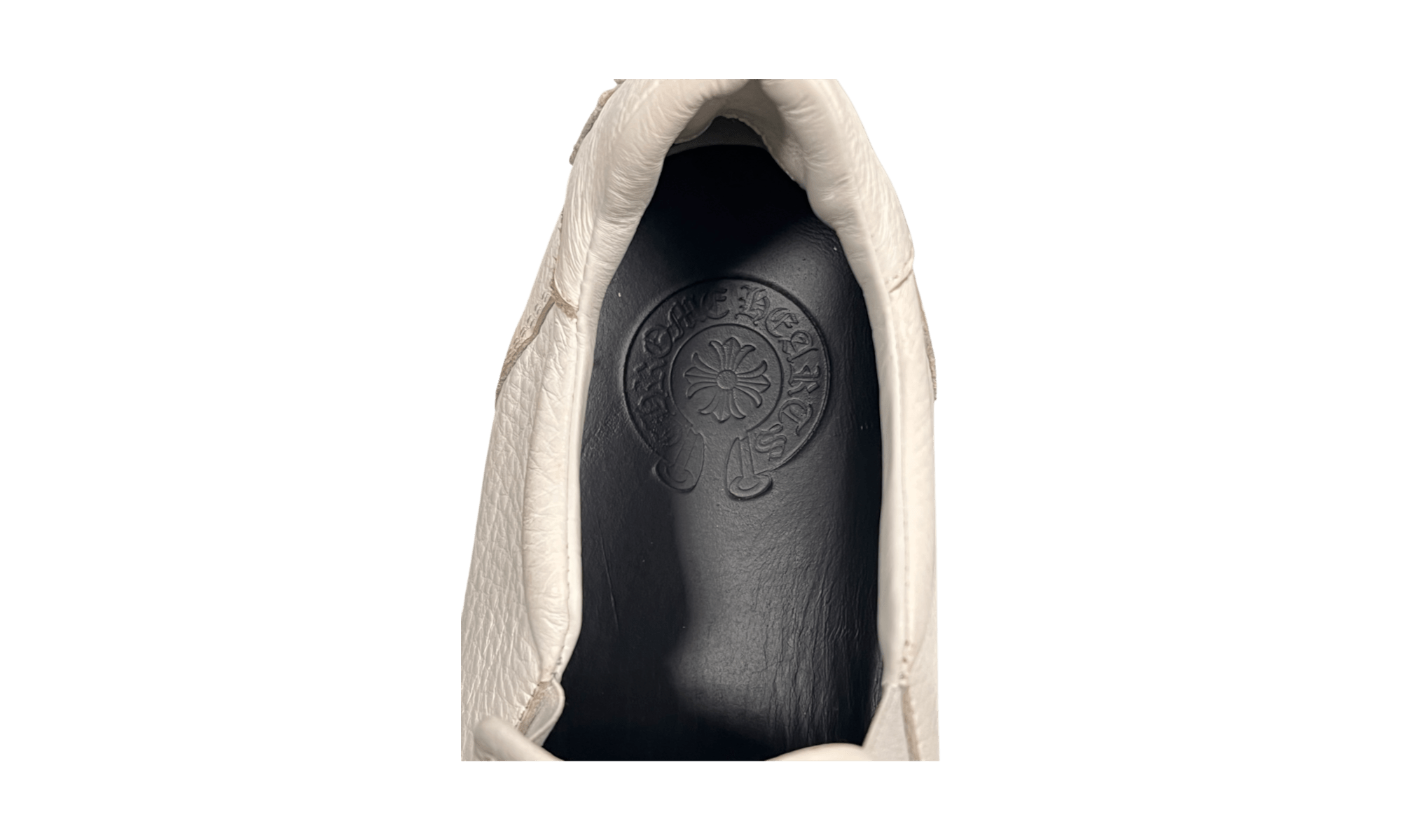 Chrome Hearts Slip-On White Calf Leather Dagger Sneaker (PreOwned) (Rep Box)