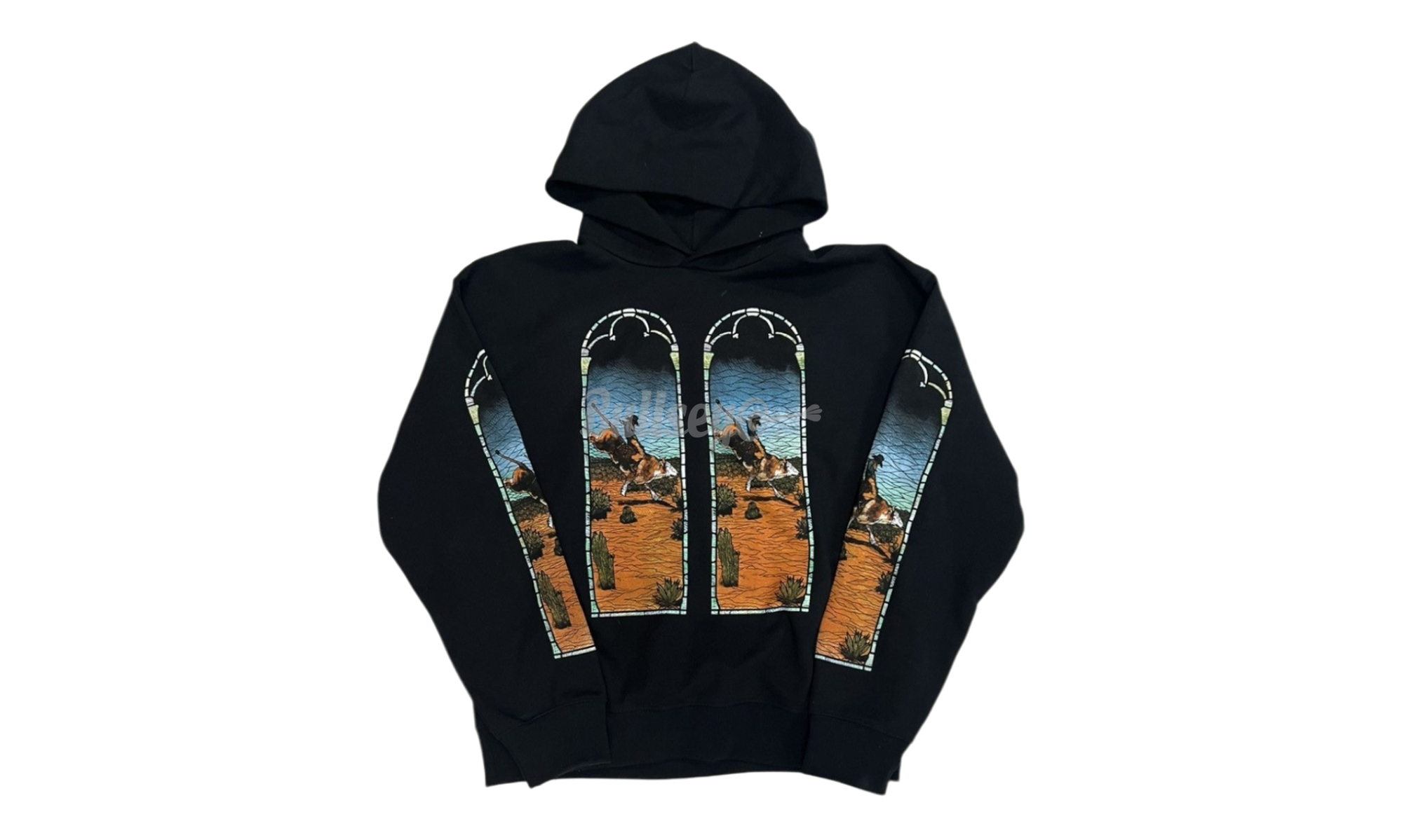 Who Decides War x EST Gee Stained Glass Black Hoodie