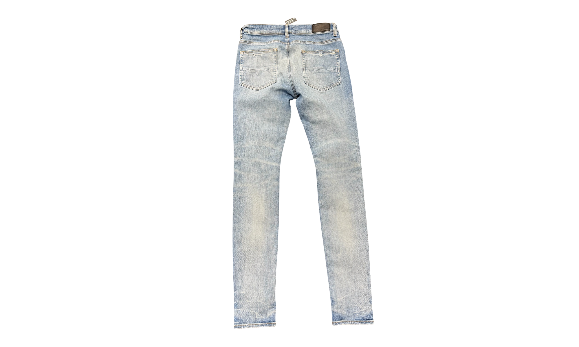Amiri MX1 Orange Bandana Denim Jeans (PreOwned)