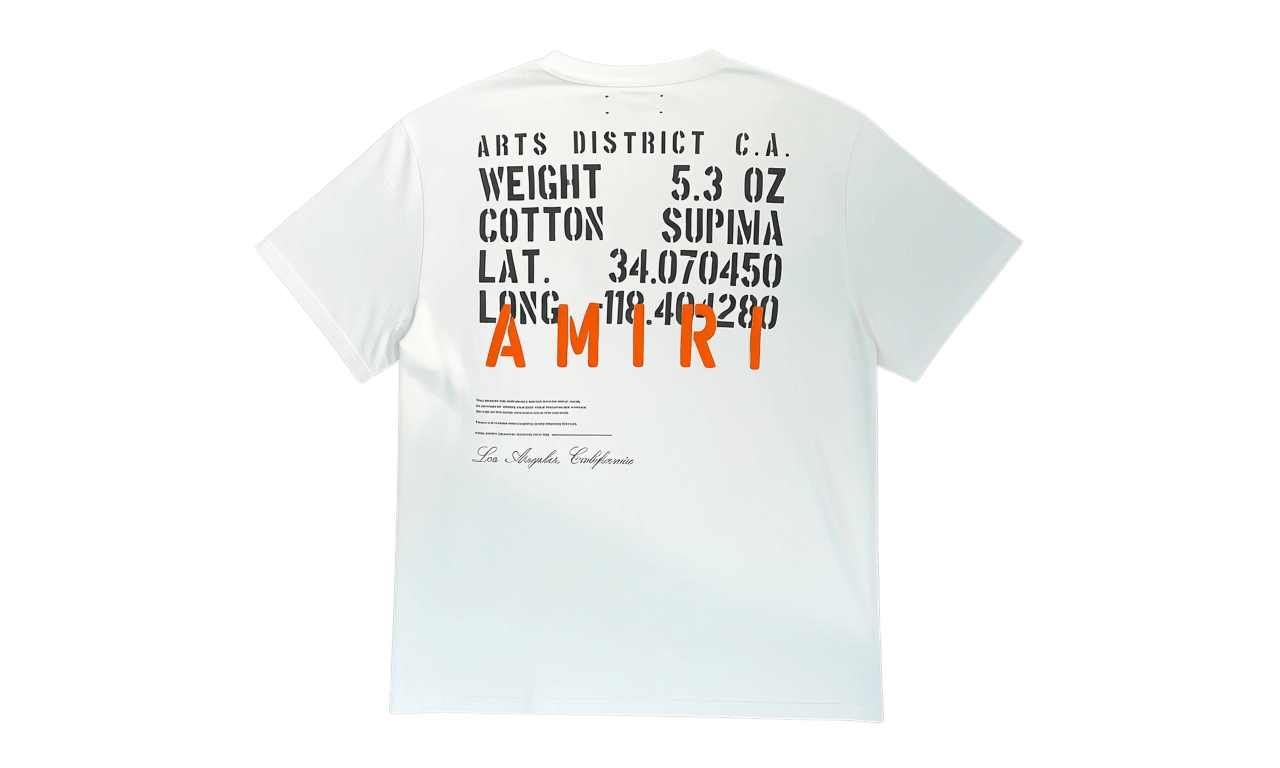 Amiri Military Specs Stencil White T-Shirt (PreOwned)