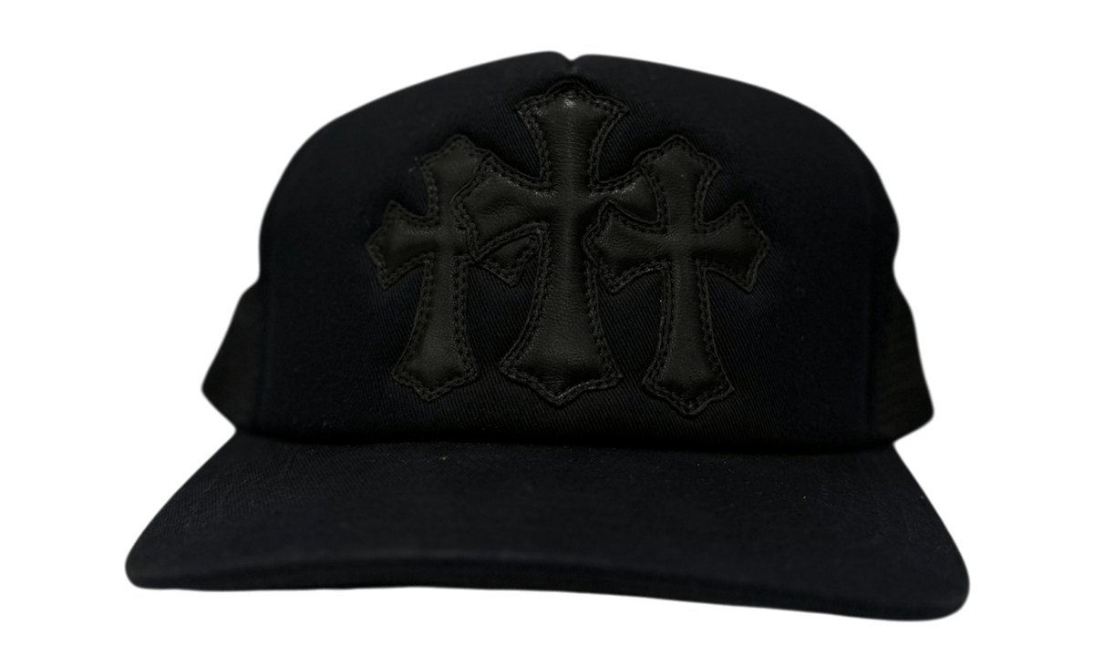 Chrome Hearts Triple Cross Cemetery Trucker Hat Black (Preowned)