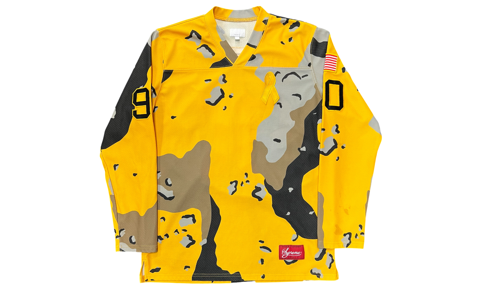 Supreme Desert Camo Yellow Hockey Jersey (FW14) (PreOwned)